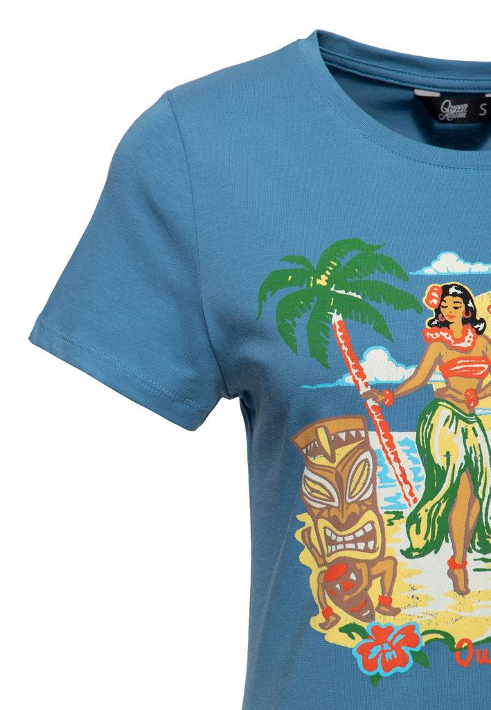 Queen Kerosin T-Shirt «Tiki Lagoon» Tiefpreis