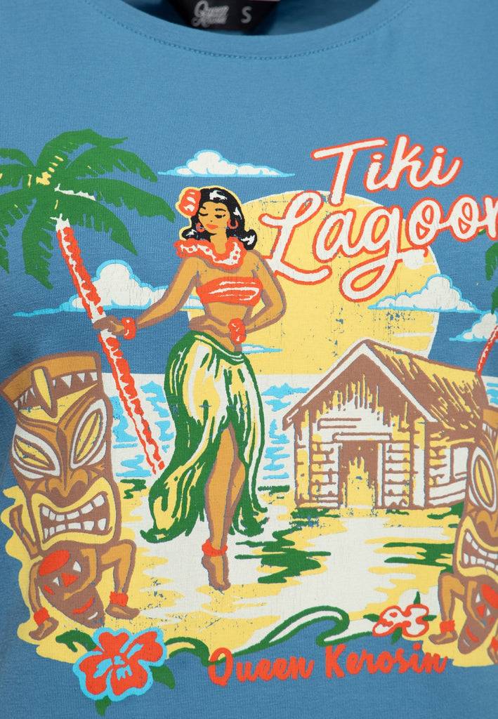 Queen Kerosin T-Shirt «Tiki Lagoon» Tiefpreis