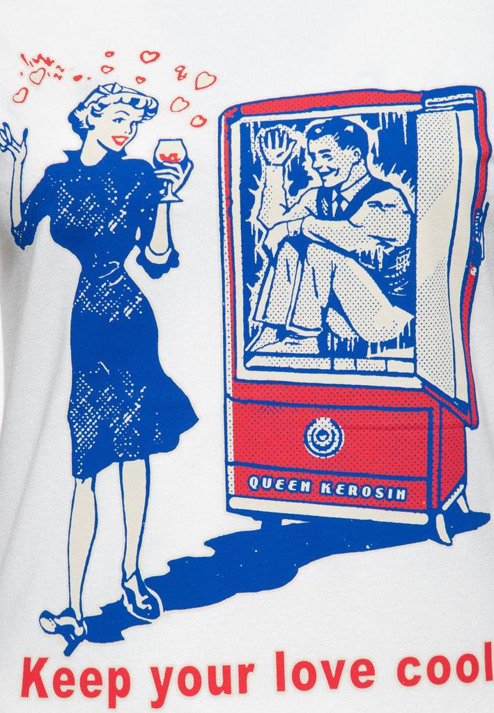Queen Kerosin T-Shirt «Keep Your Love Cool» Wochenangebot