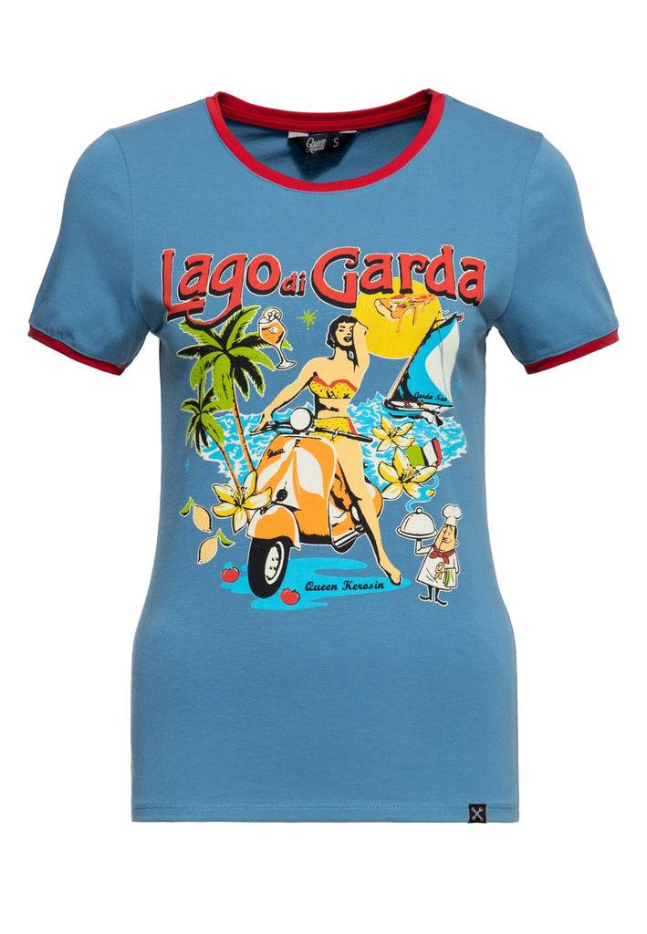 Queen Kerosin Ringer T-Shirt «Lago di Garda» Kostenlose Rückgabe