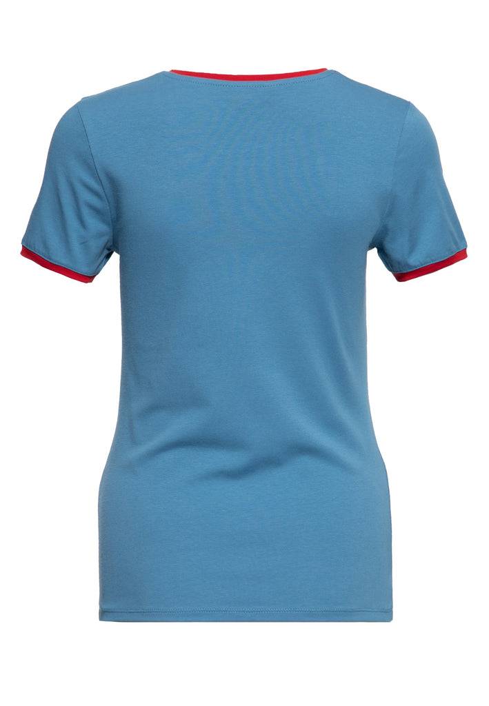 Queen Kerosin Ringer T-Shirt «Lago di Garda» Kostenlose Rückgabe