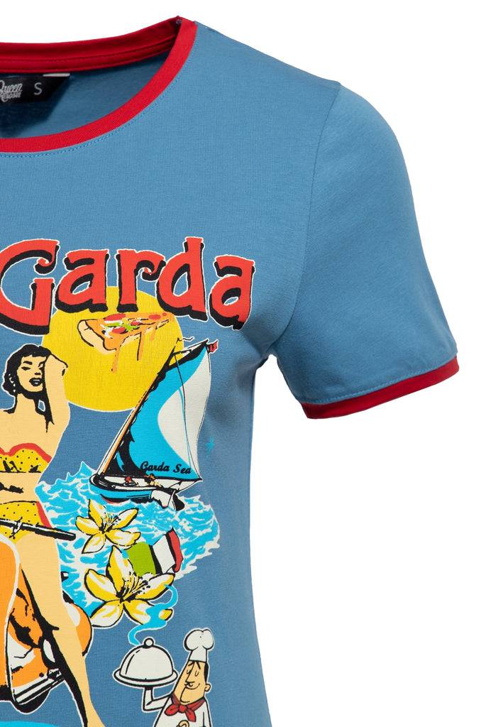 Queen Kerosin Ringer T-Shirt «Lago di Garda» Kostenlose Rückgabe