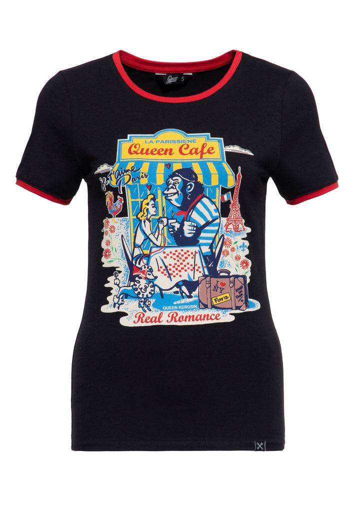 Queen Kerosin Ringer T-Shirt «Real Romance» Begrenzte Freigabe