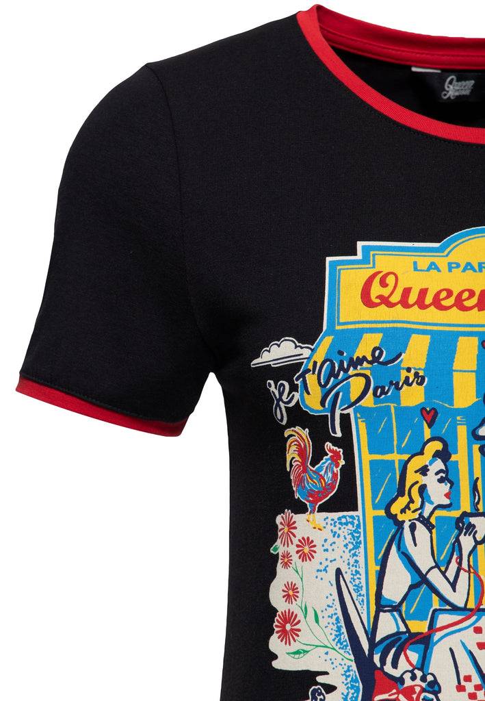 Queen Kerosin Ringer T-Shirt «Real Romance» Begrenzte Freigabe