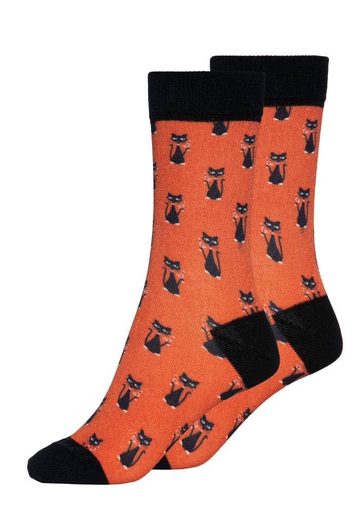 Queen Kerosin Socken «Cat» Bis zu 60% Rabatt