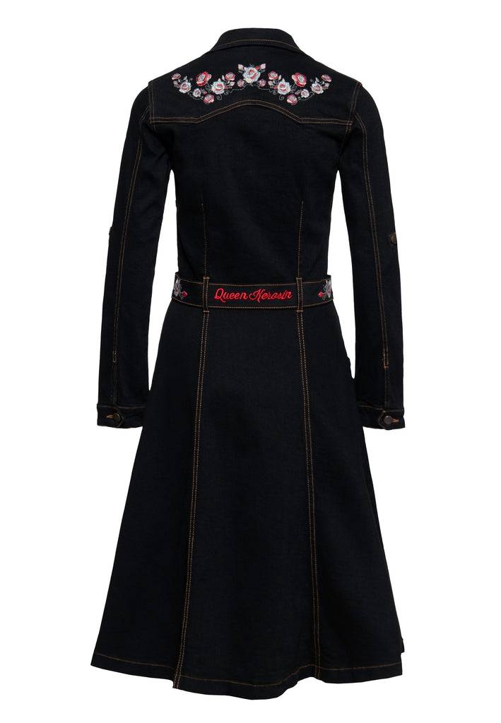 Queen Kerosin Denim Swing Kleid Riesige Rabatte