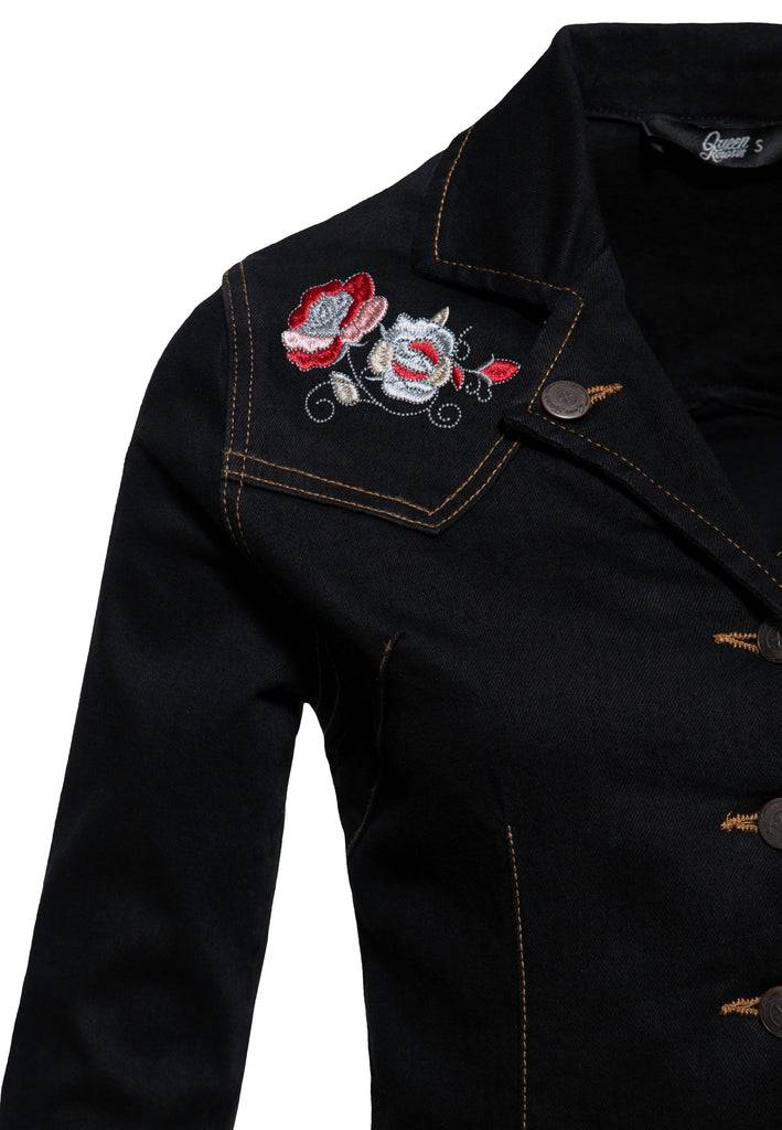 Queen Kerosin Denim Swing Kleid Riesige Rabatte