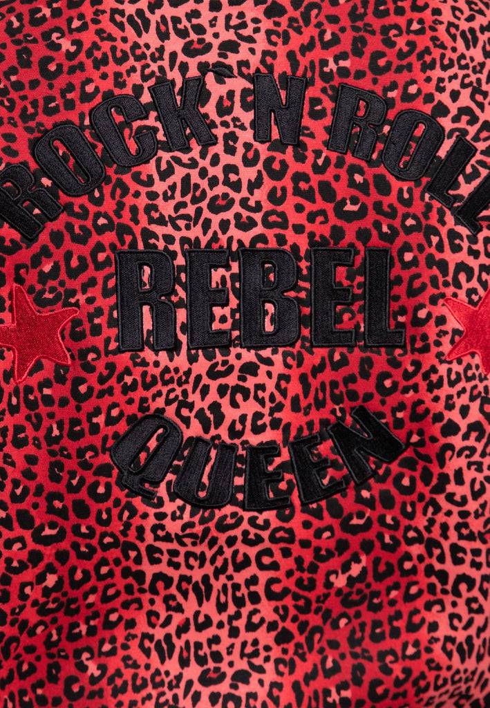 Queen Kerosin College Jacke «Rock 'n' Roll Rebel Queen» 50% Rabatt mit kostenlosem Versand