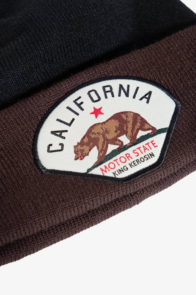 Queen Kerosin Strickmütze «California Motor State» Black Friday Preise