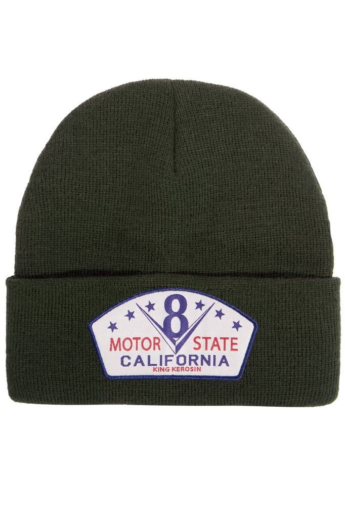Queen Kerosin Strickmütze «Motor State California» Verkauf