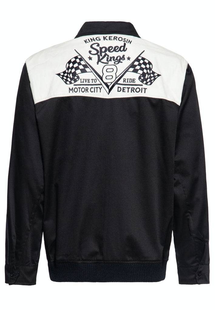 Queen Kerosin Gabardine Jacke «Speed King» Heißer Verkauf
