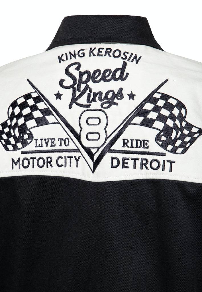 Queen Kerosin Gabardine Jacke «Speed King» Heißer Verkauf
