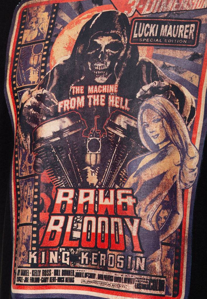 Queen Kerosin T-Shirt Lucki Maurer «Raw & Bloody» Super Sparpreis