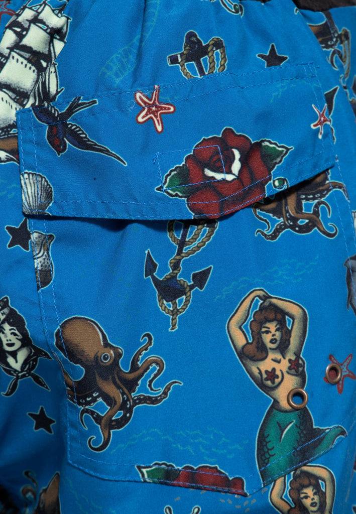Queen Kerosin Badeshorts «Sailor» Vierteljährliche Förderung