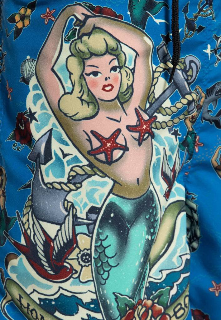 Queen Kerosin Badeshorts «Sailor» Vierteljährliche Förderung