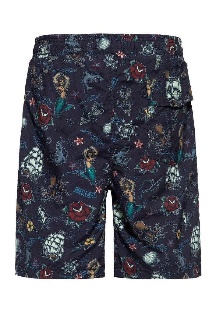 Queen Kerosin Designer-Badeshorts «Sailor» Discount Store für neue Produkte