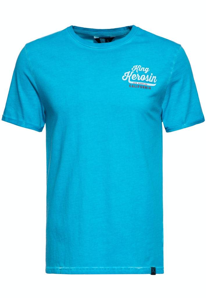 Queen Kerosin Oil Washed T-Shirt «Speedshop King Kerosin» Clearance-Verkauf