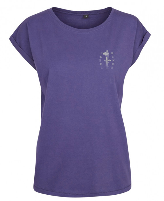 Rebel Rockers Girl Loosefit Tee Blindgirl dark purple Online Shopping