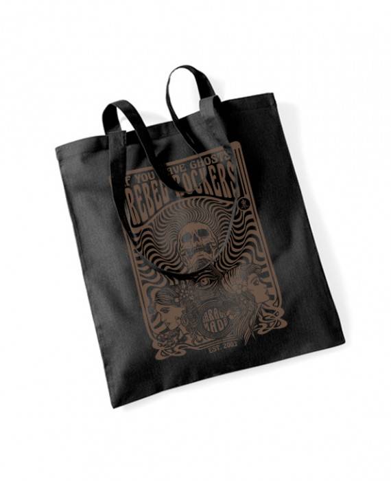 Rebel Rockers Ghost Tote Bag blk Heißer Verkauf