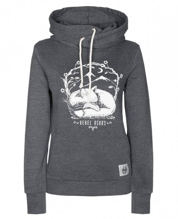 Rebel Rockers Fox Twisted Hooded Günstiger Verkauf