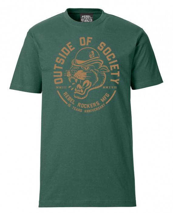 Rebel Rockers Bowler bottle green Neuheiten