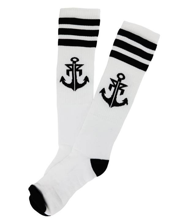 Rebel Rockers Tube Sock Anchor wht Saisonale Angebote