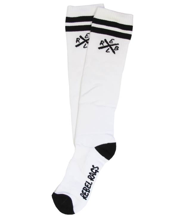 Rebel Rockers Tube Sock X wht Kauf eins, bekomm eins gratis