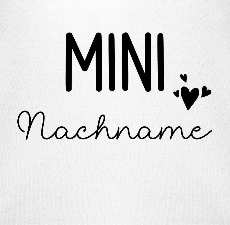 Shirtracer Mini Nachname Schwangerschaft verkünden Geschenk Geburt Baby: Tshirt Gym Bag Shirtracer Fabrikpreis