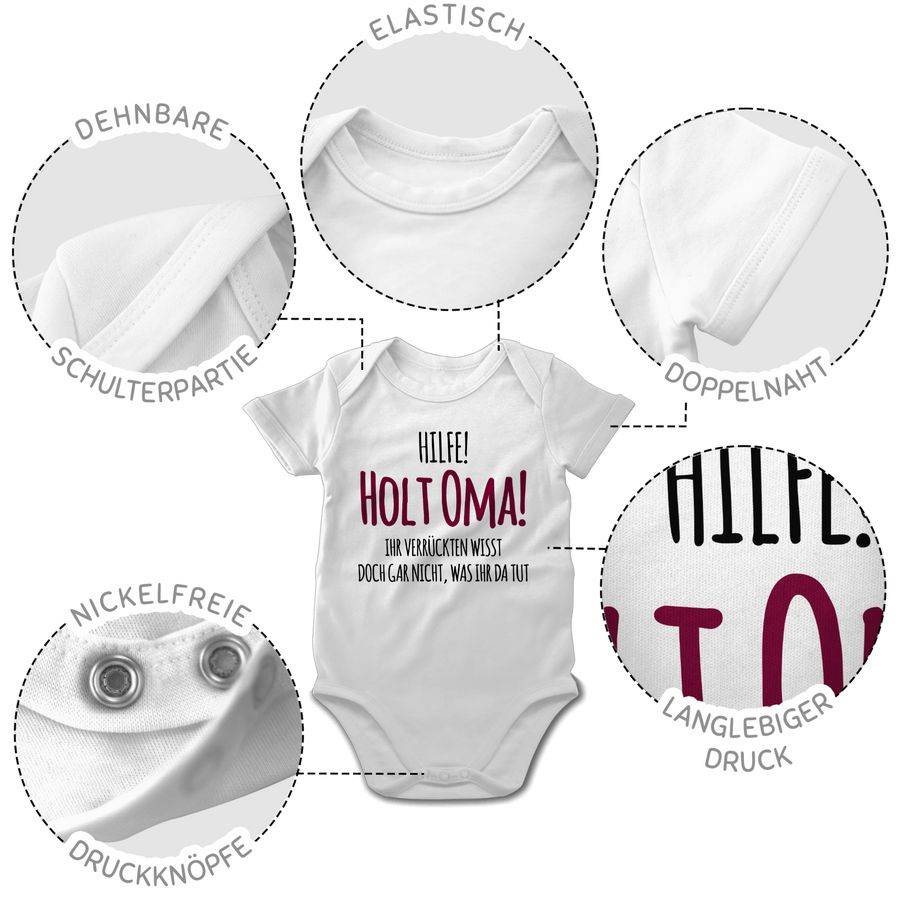 Shirtracer Hilfe Holt Oma - Geschenk Geburt Omi Shirts & Mehr Shirtracer Sonderangebot