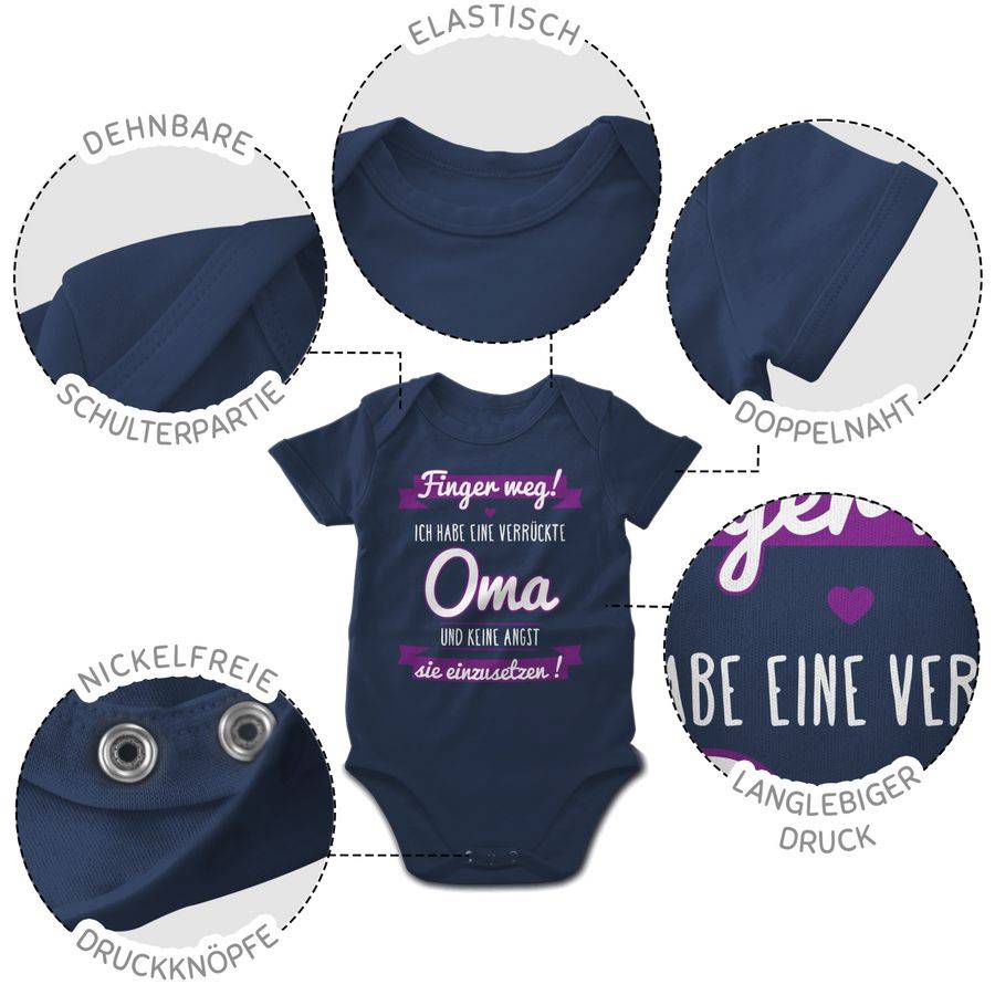 Shirtracer Ich habe eine verrückte Oma Lila Shirts & Mehr Shirtracer Rabatt
