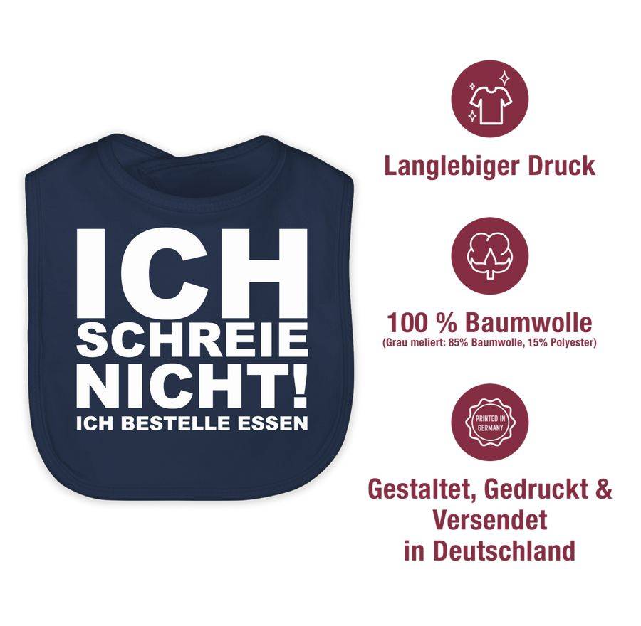 Shirtracer Ich schreie nicht, ich bestelle Essen!: T-Shirt Rucksack Shirtracer Großer Ausverkauf