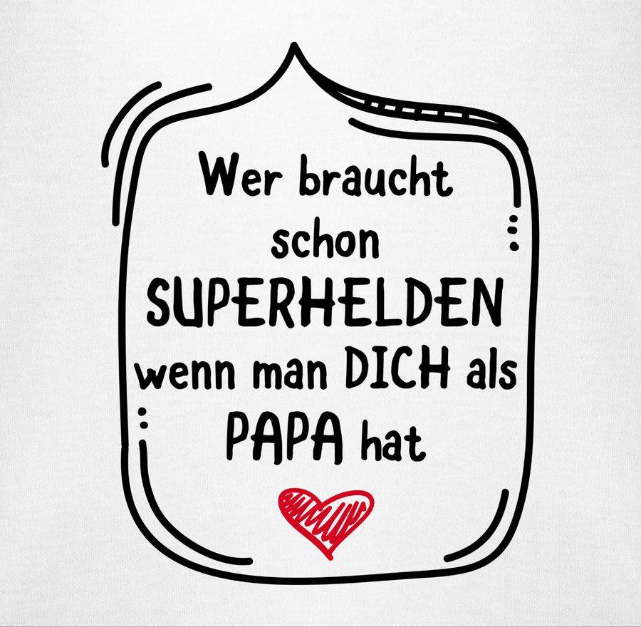 Shirtracer Wer braucht schon Superhelden wenn man dich als Papa hat Shirts & Mehr Shirtracer Lagerräumung