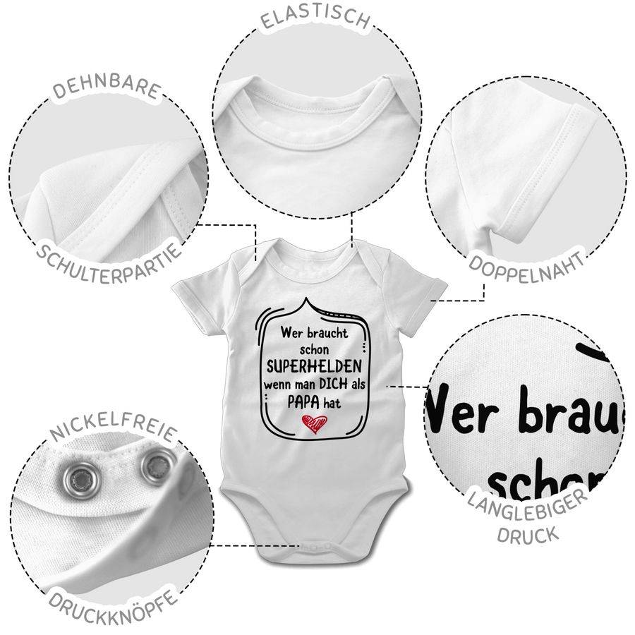 Shirtracer Wer braucht schon Superhelden wenn man dich als Papa hat Shirts & Mehr Shirtracer Lagerräumung