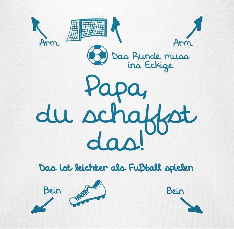 Shirtracer Papa du schaffst das Fußball Junge: T-Shirt Gym Bag Shirtracer Neueste Mode