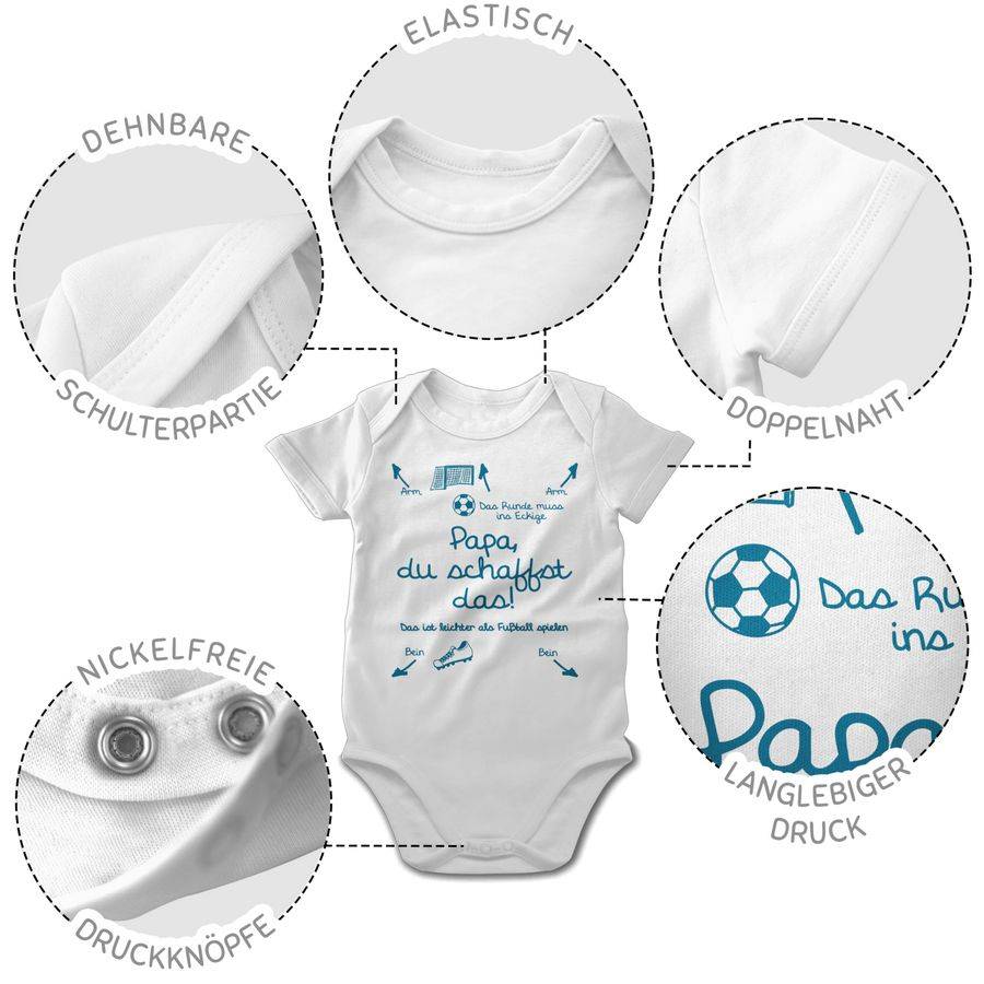 Shirtracer Papa du schaffst das Fußball Junge: T-Shirt Gym Bag Shirtracer Neueste Mode