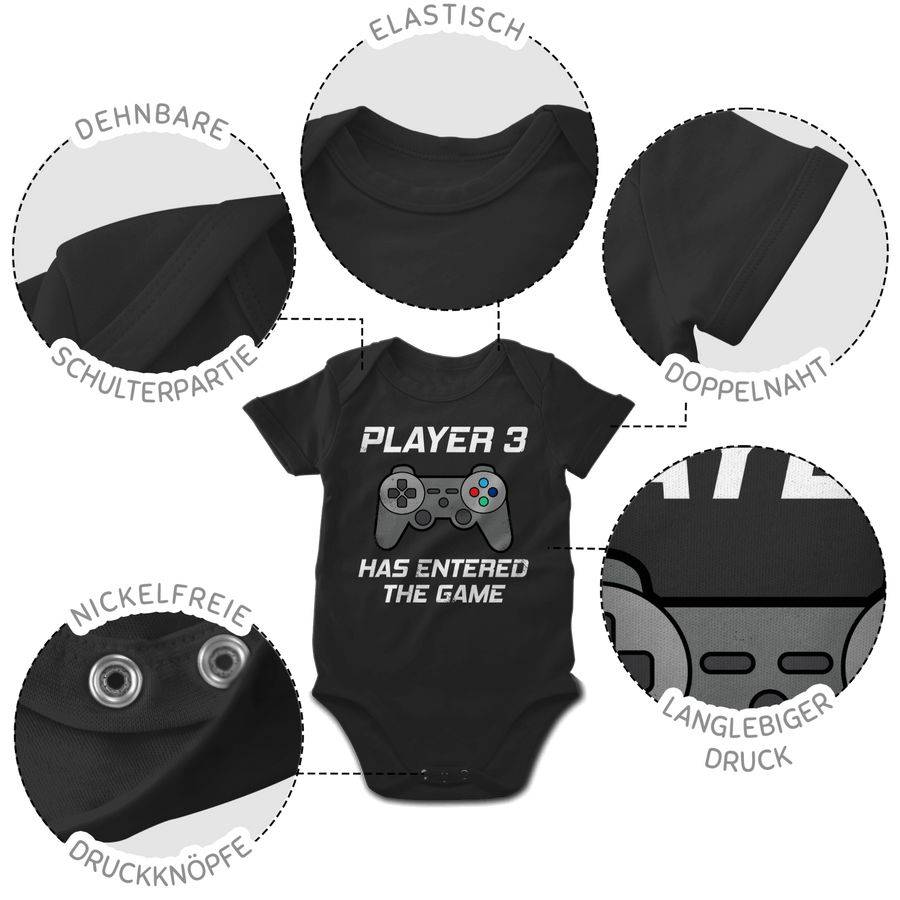 Shirtracer Player 3 has entered the game Controller grau: T-Shirt Rucksack Shirtracer Online Outlet