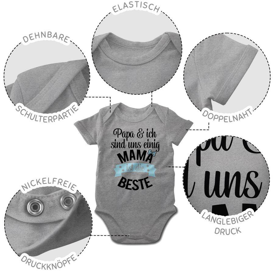 Shirtracer Mama ist die beste - blau schwarz Shirts & Mehr Shirtracer Blitzangebot