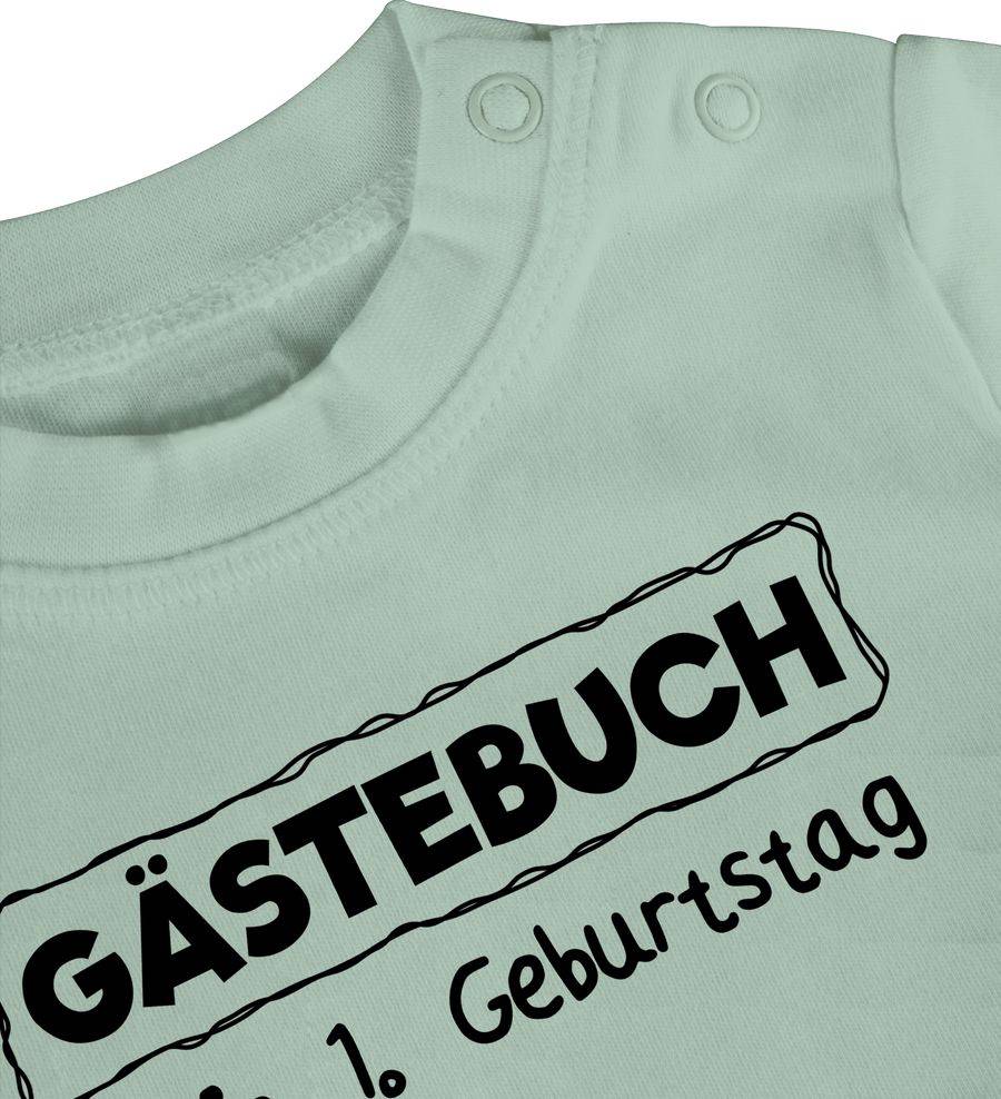 Shirtracer Gästebuch Mein erster Geburtstag schwarz Shirts & Mehr Shirtracer Bestseller