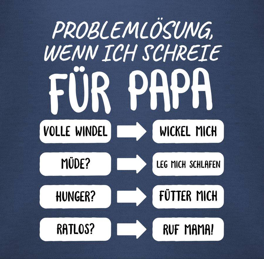 Shirtracer Problemlösung wenn ich schreie für Papa weiß Shirts & Mehr Shirtracer Wochenangebot