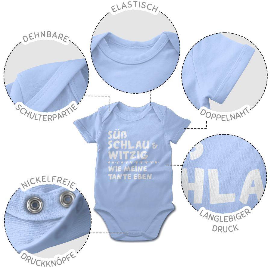 Shirtracer Süß schlau und witzig - wie meine Tante eben - Weiß Shirts & Mehr Shirtracer Kostenlose Rückgabe
