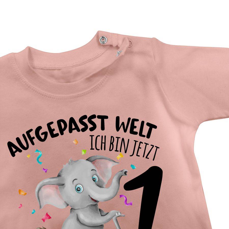 Shirtracer Ich bin jetzt 1 - Aufgepasst Welt: Tshirt Gym Bag Shirtracer Zeitbegrenzte Promotion
