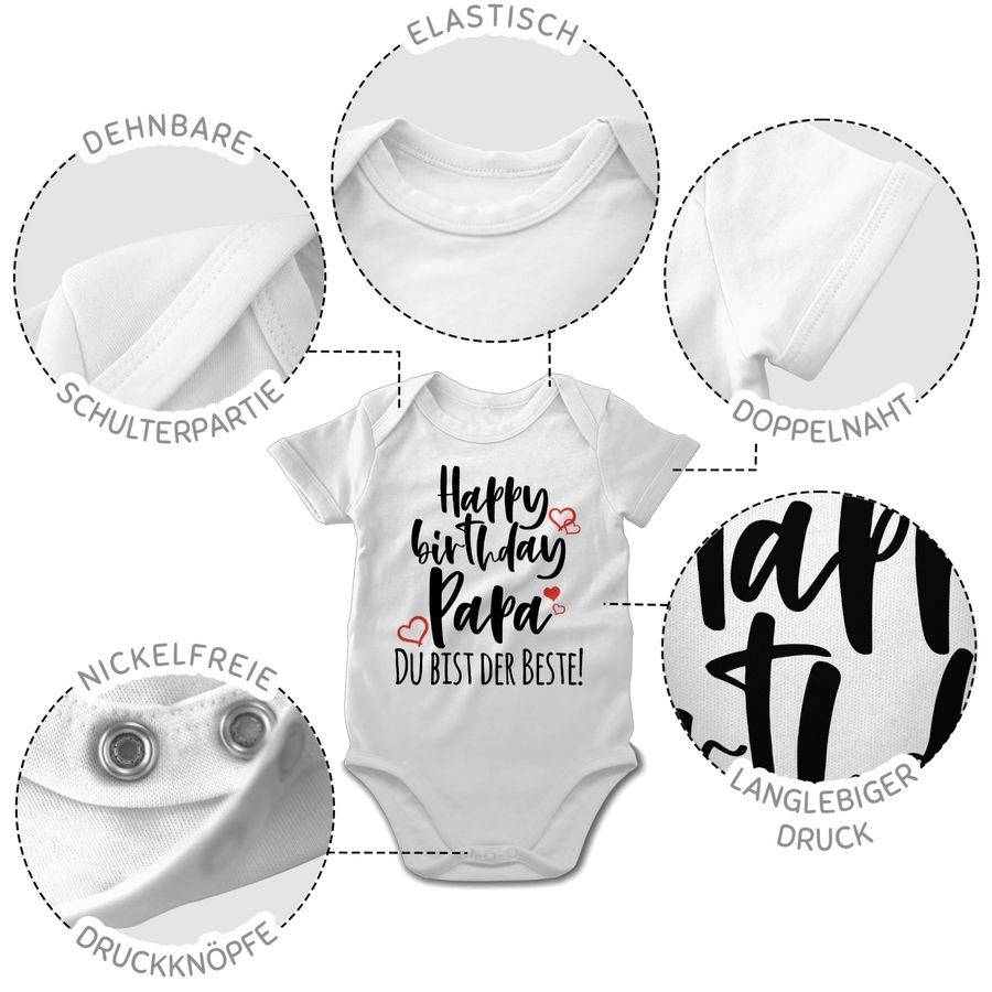 Shirtracer Happy Birthday Papa Shirts & Mehr Shirtracer Sonderangebot der Fabrik