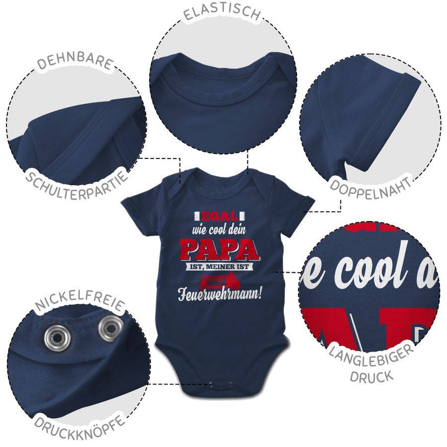 Shirtracer Egal wie Cool dein Papa meiner ist Feuerwehrmann Shirts & Mehr Shirtracer Super Rabatt
