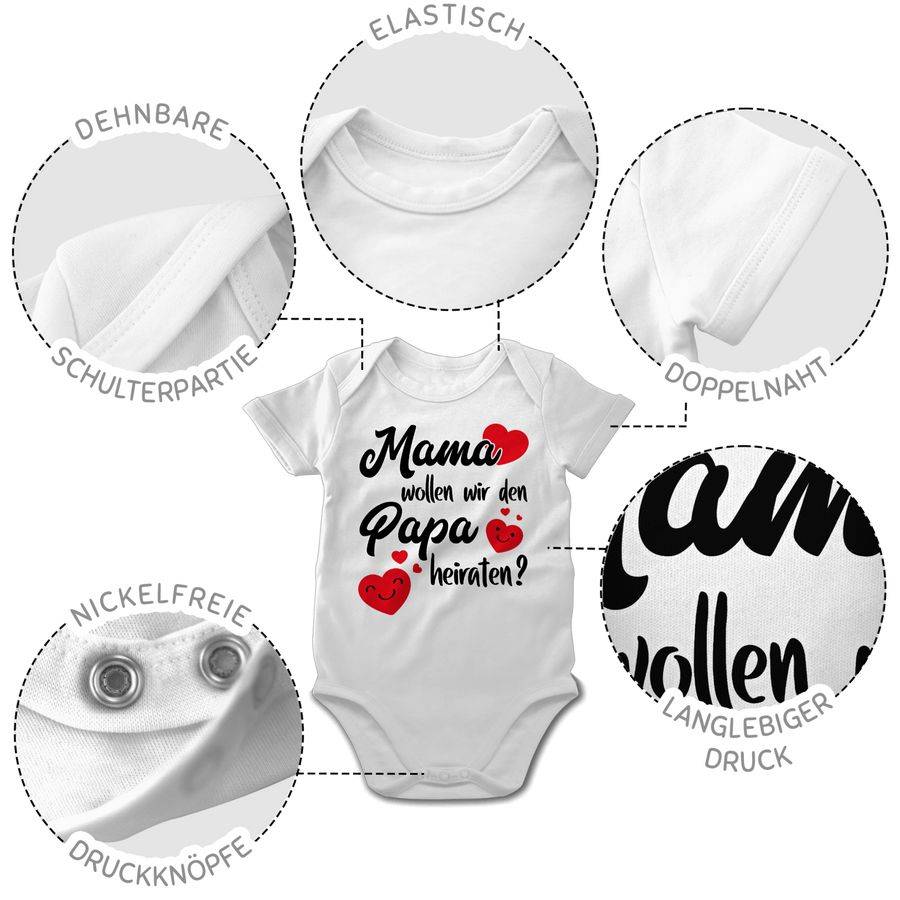 Shirtracer Mama wollen wir Papa heiraten Herzen Shirts & Mehr Shirtracer Rabatte dieses Monats