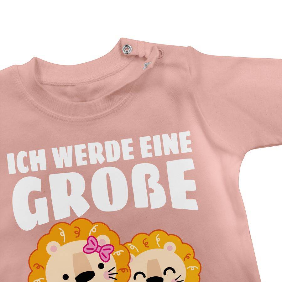 Shirtracer Ich werde eine große Schwester mit Löwen - weiß: T-Shirt Rucksack Shirtracer Günstig kaufen