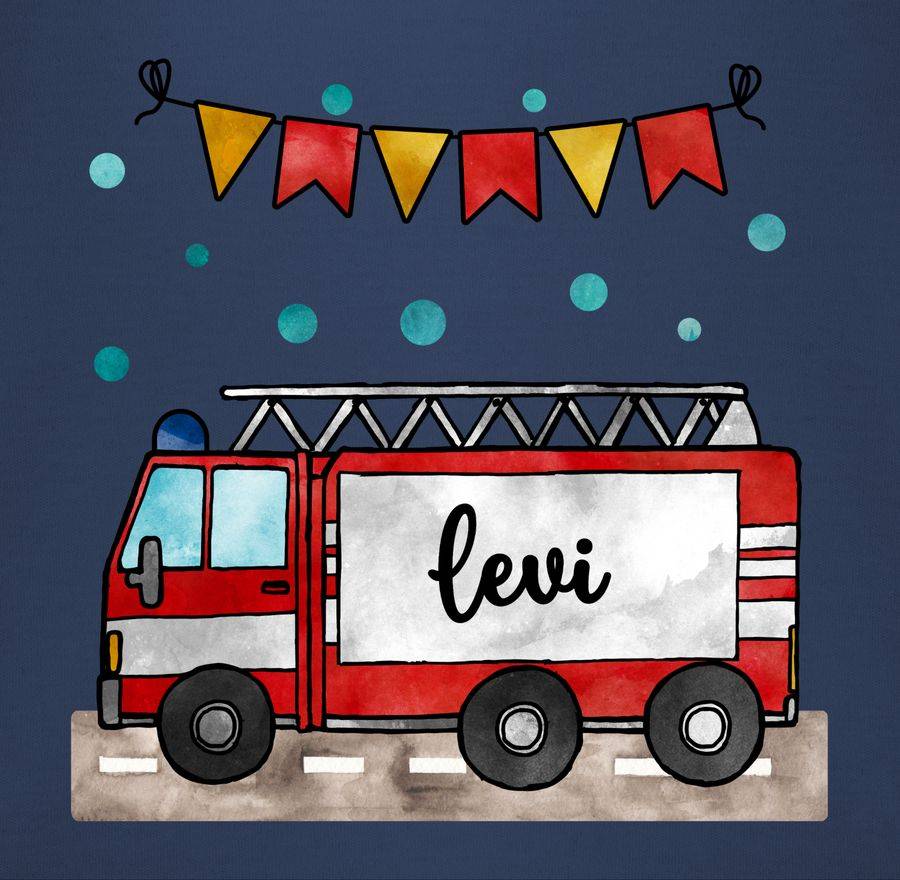 Shirtracer Feuerwehrauto - Geschenk: Tshirt Turnbeutel Shirtracer Versandkostenfrei