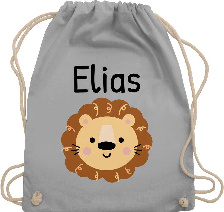 Shirtracer Süßer Löwe - Kindergarten Kita: T-Shirt Rucksack Shirtracer