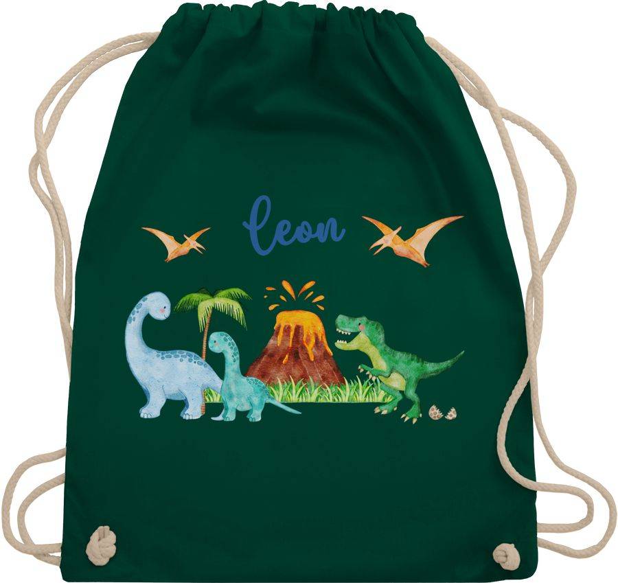 Shirtracer Dinosaurier Dino Dinos: Tshirt Turnbeutel Shirtracer