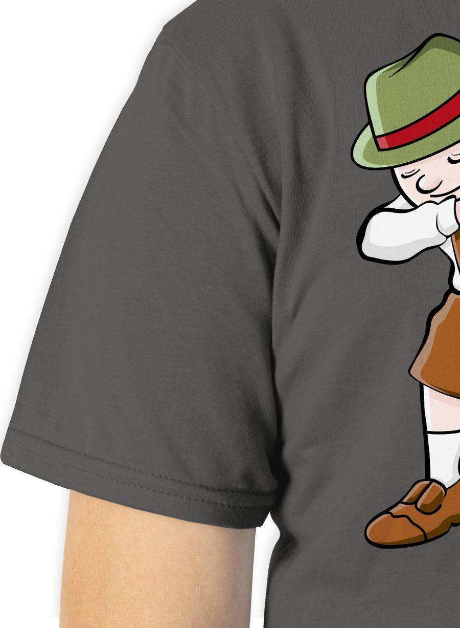 Shirtracer Dabbing Character in Lederhosen: Tshirt Rucksack Shirtracer Exklusive Angebote