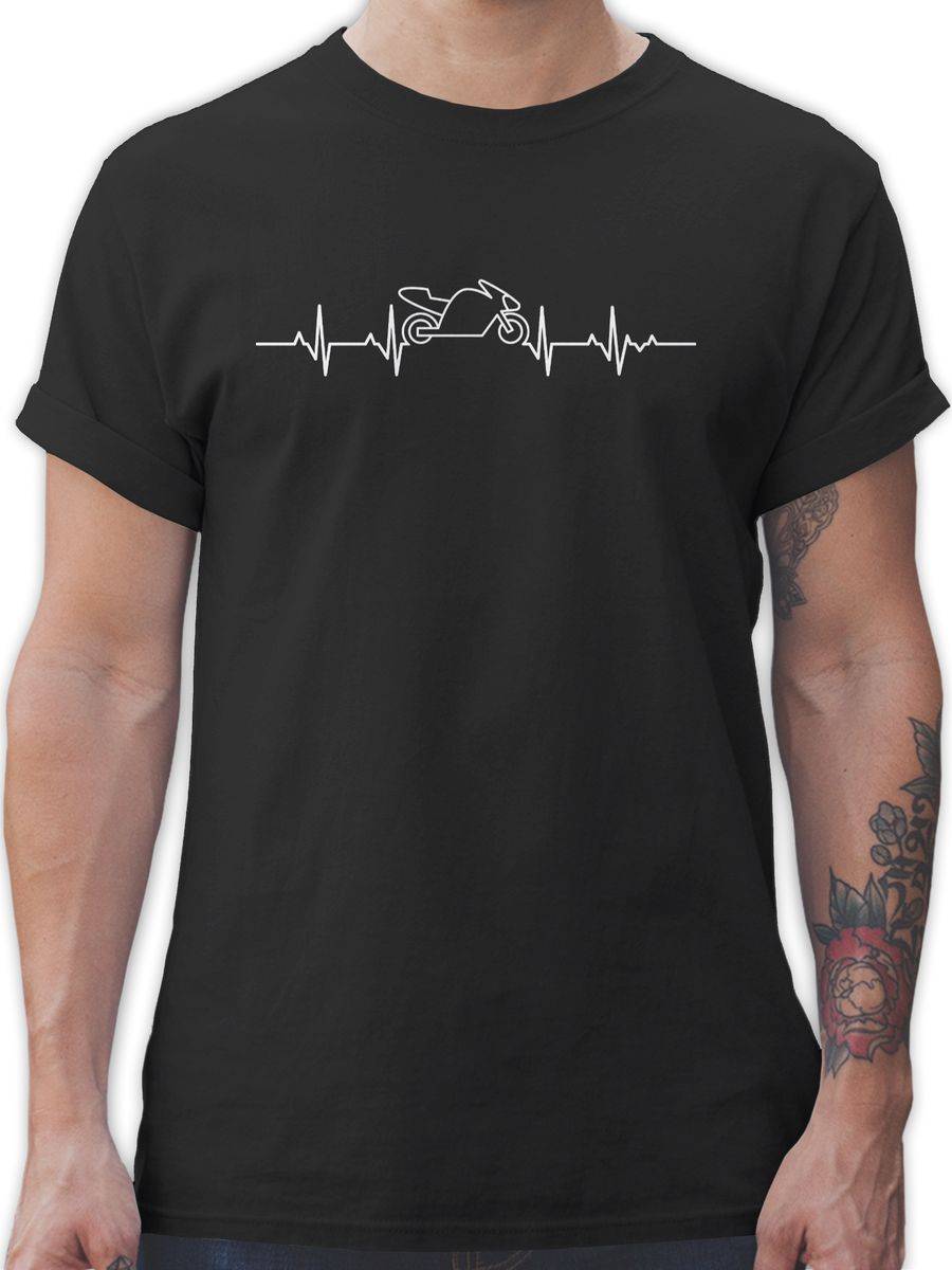 Shirtracer Herzschlag Motorrad: Tshirt Gym Bag Shirtracer